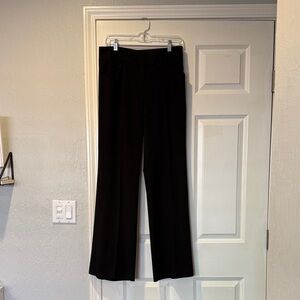 Classic Black Wide-Leg Women's Dress Pants